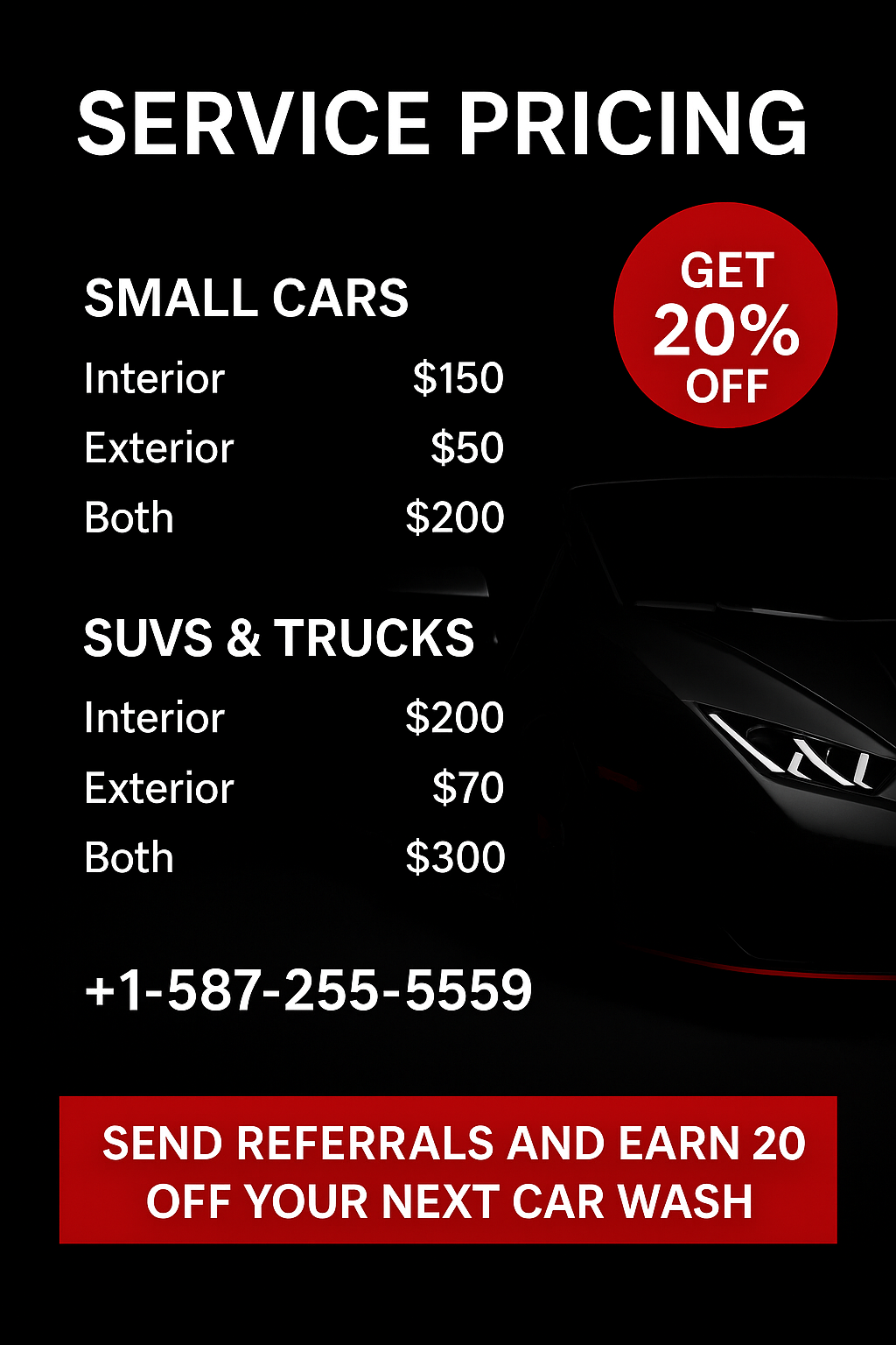Pricing Chart